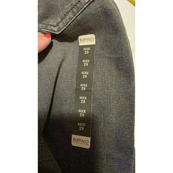 Buffalo David Bitton Grey High Rise Jeans NWT 28x30 Cowgirl Rickabilly MSRP $99 - Picture 9 of 12